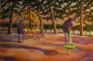 Baji Park - Oil on canvas 61cmx91cm
